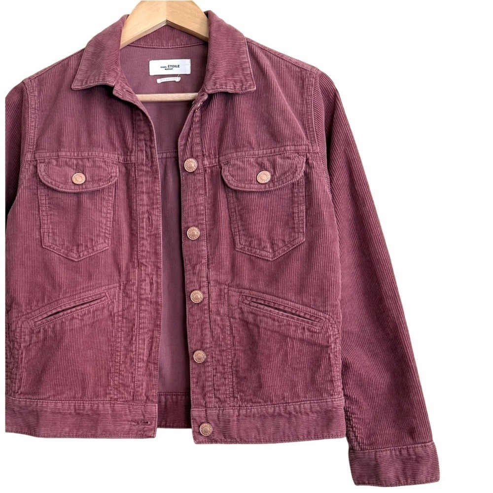 Isabel Marant Etoile 100% Cotton Trendy Foftya Corduroy Trucker Jacket 34/XS/S - Picture 5 of 11